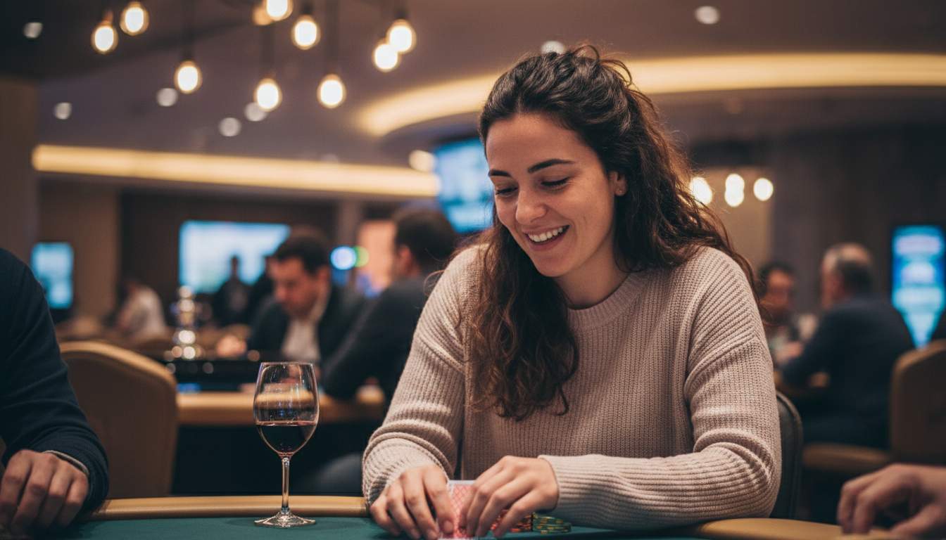Mujer chilena disfrutando de las ventajas del club VIP